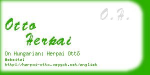 otto herpai business card