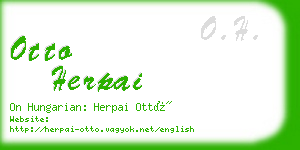 otto herpai business card